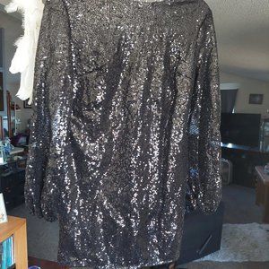 Black sequin dress